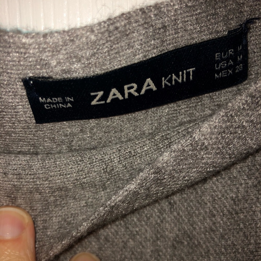 Zara knit grey skirt - Picture 4 of 5